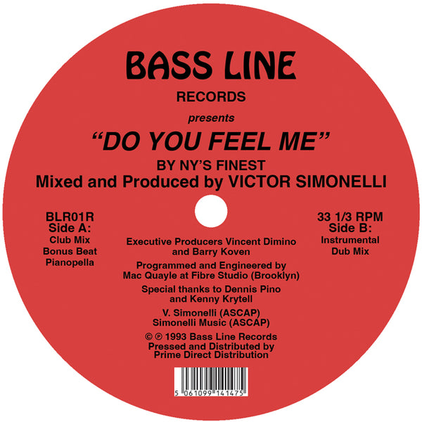 *PRE-ORDER* NY’S FINEST (VICTOR SIMONELLI) 'DO YOU FEEL ME' 12"