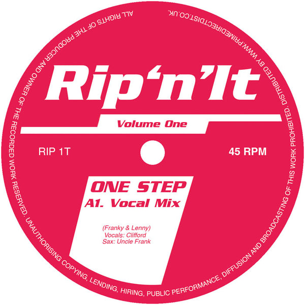 *PRE-ORDER* RIP 'N' IT 'ONE STEP' 12"