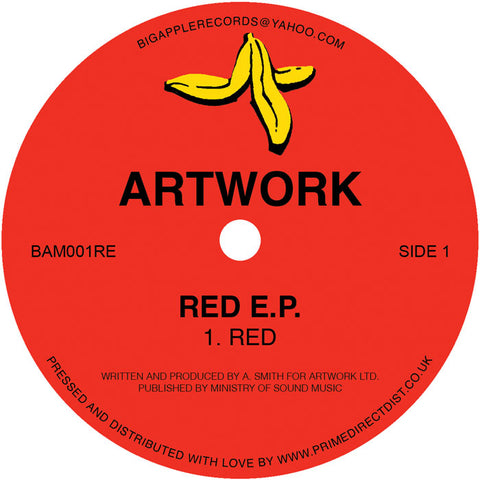 *PRE-ORDER* ARTWORK 'RED EP' 12" (RED WAX)