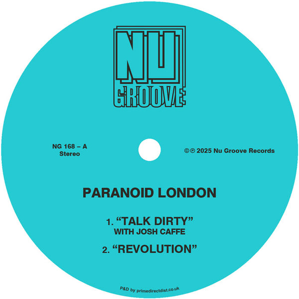 *PRE-ORDER* PARANOID LONDON & JOSH CAFFE 'TALK DIRTY / REVOLUTION' 12"