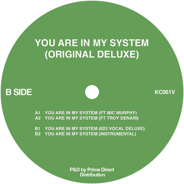*PRE-ORDER* KERRI CHANDLER 'YOU ARE IN MY SYSTEM (ORIGINAL DELUXE)' 12"