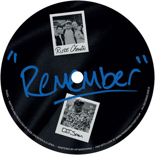 RUZE & CHESSTER 'REMEMBER EP' 12"