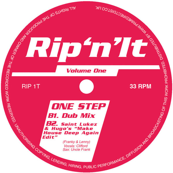 *PRE-ORDER* RIP 'N' IT 'ONE STEP' 12"