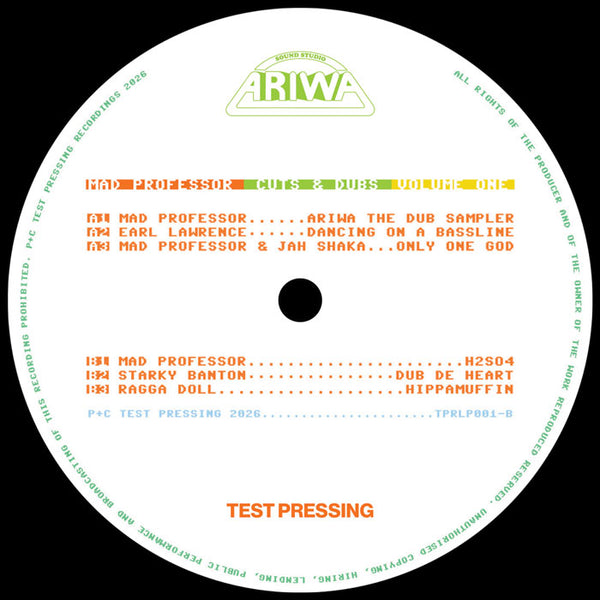 *PRE-ORDER* MAD PROFESSOR 'CUTS & DUBS – VOLUME ONE' 2X12"