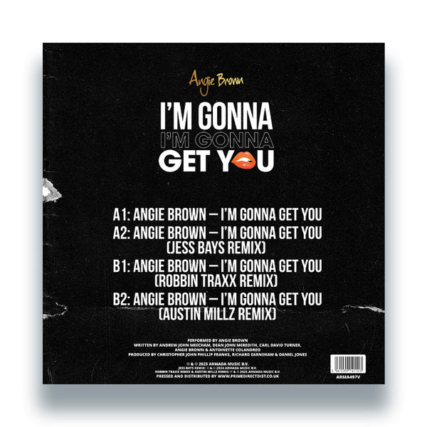 *PRE-ORDER* ANGIE BROWN 'I’M GONNA GET YOU' 12"