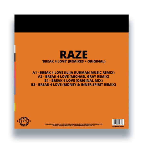 RAZE 'BREAK 4 LOVE (REMIXES & ORIGINAL)' 12"