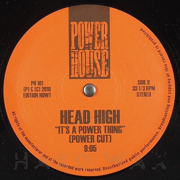 *PRE-ORDER* HEAD HIGH 'IT’S A LOVE THING (PIANO INVASION)' 12"