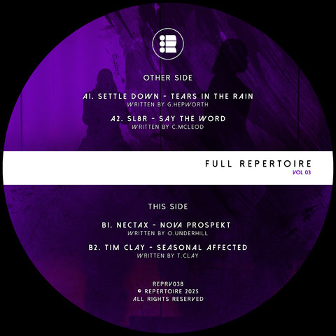 *PRE-ORDER* VARIOUS 'FULL REPERTOIRE VOL.3' 12"