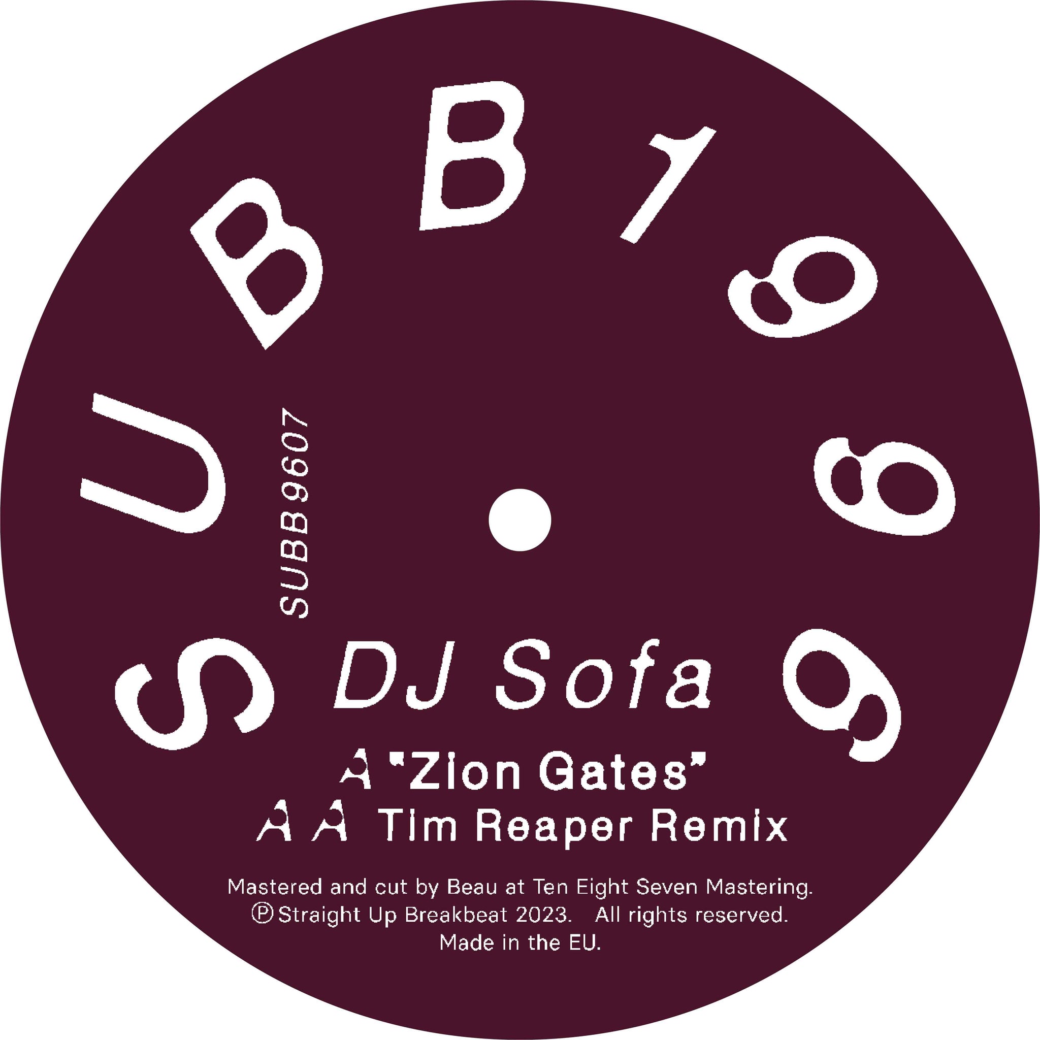 DJ SOFA 'ZION GATES / TIM REAPER RMX' 12"