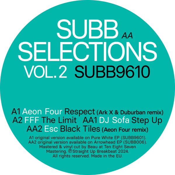 VARIOUS 'SUBB SELECTIONS - VOL.2' 12"