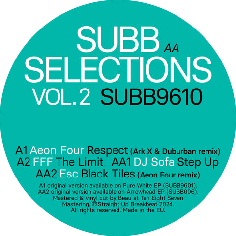 VARIOUS 'SUBB SELECTIONS - VOL.2' 12"