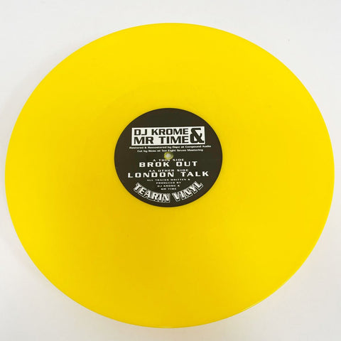 KROME & TIME 'BROK OUT / LONDON TALK' 12" (YELLOW REISSUE)
