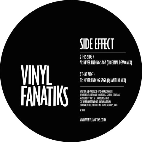 *PRE-ORDER* SIDE EFFECT 'NEVER ENDING SAGA' 12"