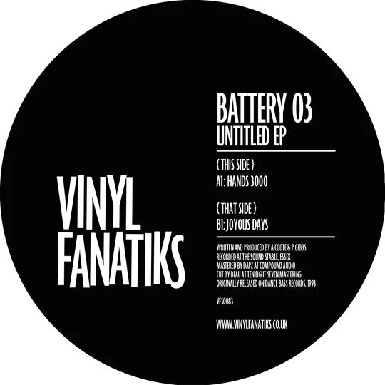 BATTERY 03 'UNTITLED EP' 12"