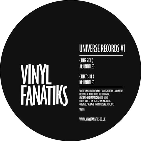 *PRE-ORDER* S. MCCARTHY & D. CHARLESWORTH 'UNIVERSE RECORDS #1' 12"