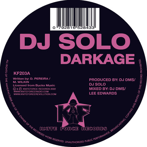 DJ SOLO 'DARKAGE / AXIS' 10" (REISSUE)