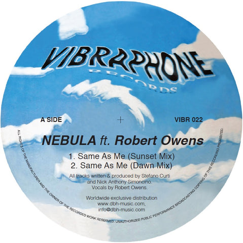 Nebula feat. Robert Owens 'Same As Me (incl. Simoncino RMX)' 12"