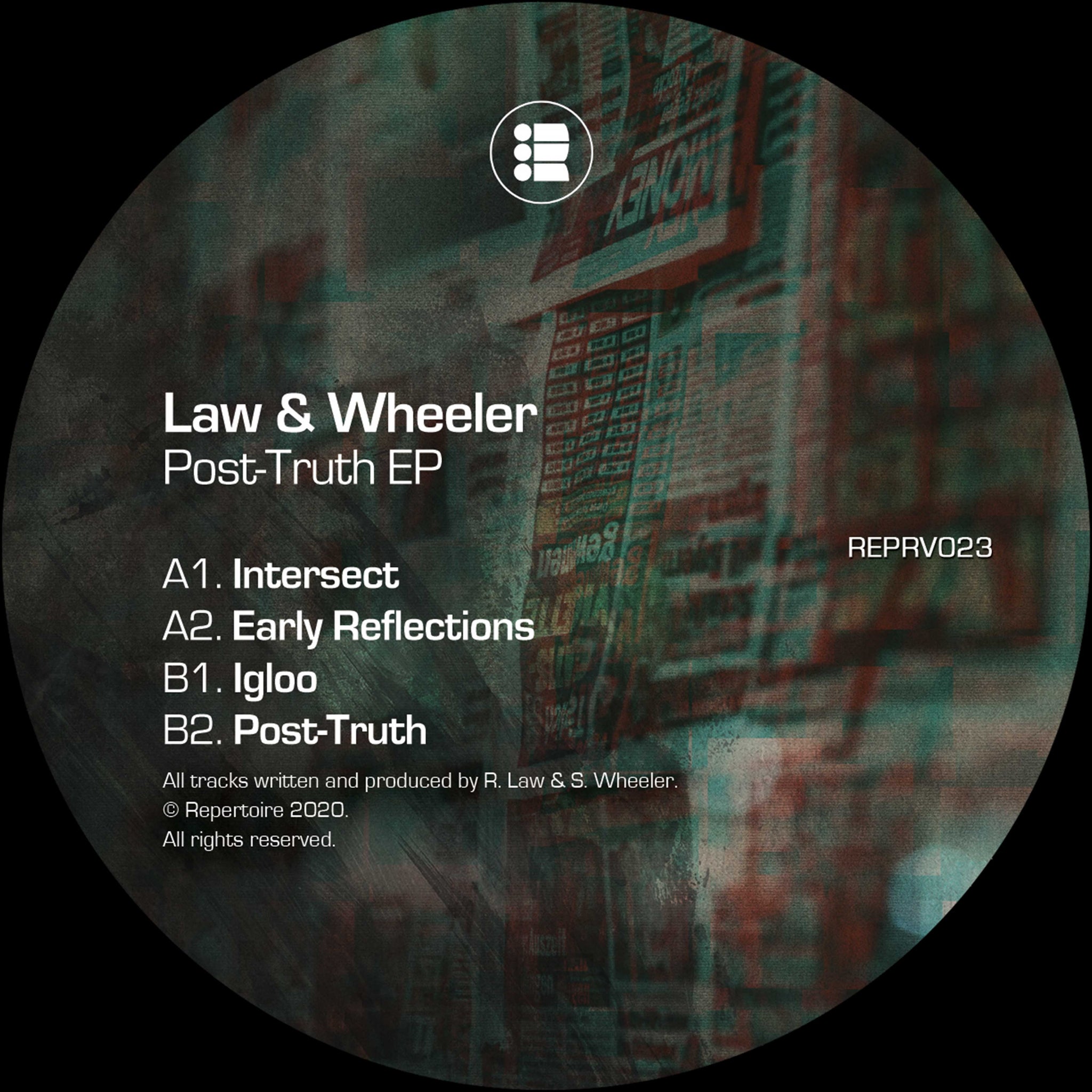 Law & Wheeler 'Post-Truth EP' 12" [SALE]