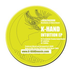 K-Hand 'Intuition EP' (Tommy Largo Remix) 12" (Reissue) [Import]
