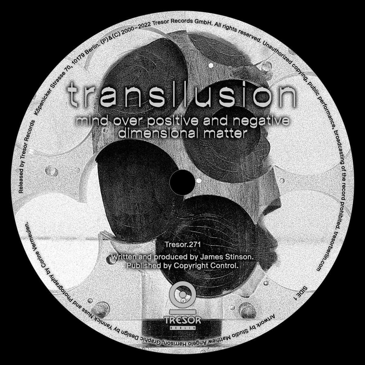 TRANSLLUSION 'MIND OVER POSITIVE AND NEGATIVE DIMENSIONAL MATTER' 12" (REPRESS)