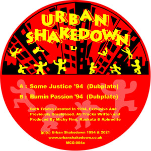 URBAN SHAKEDOWN 'SOME JUSTICE '94' 12" (RED REISSUE)