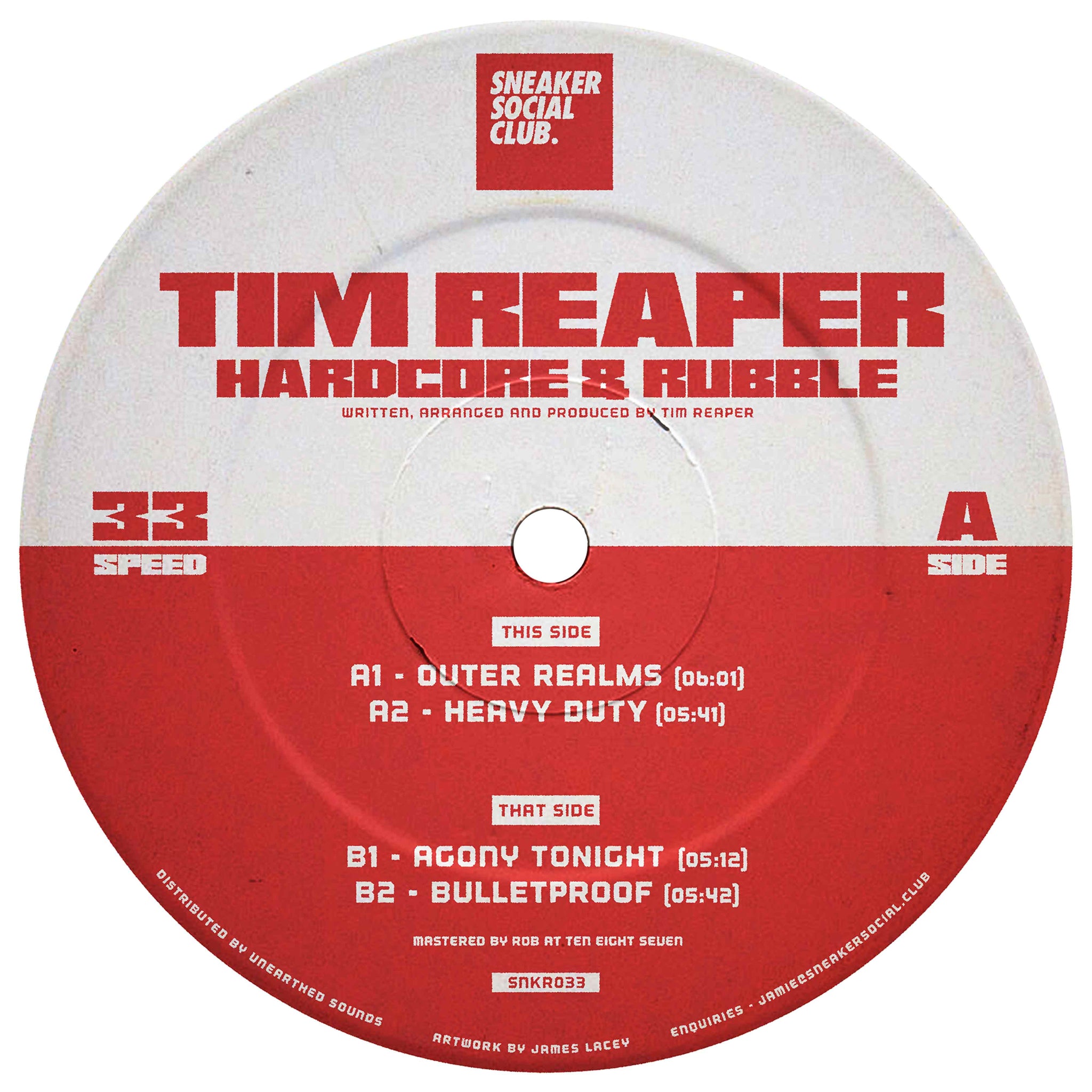 TIM REAPER 'HARDCORE & RUBBLE' 12"