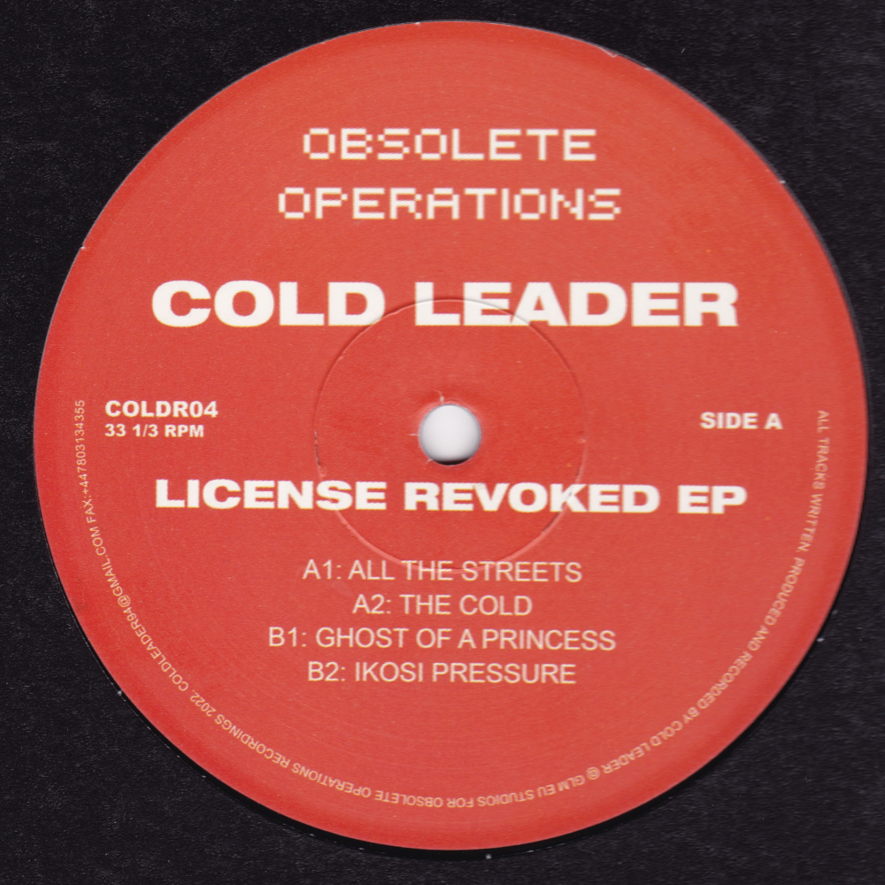 COLD LEADER 'LICENSE REVOKED EP' 12"