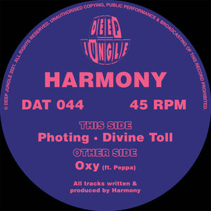 HARMONY 'OXY (FT. PEPPA) / PHOTING / DIVINE TOLL' 12"