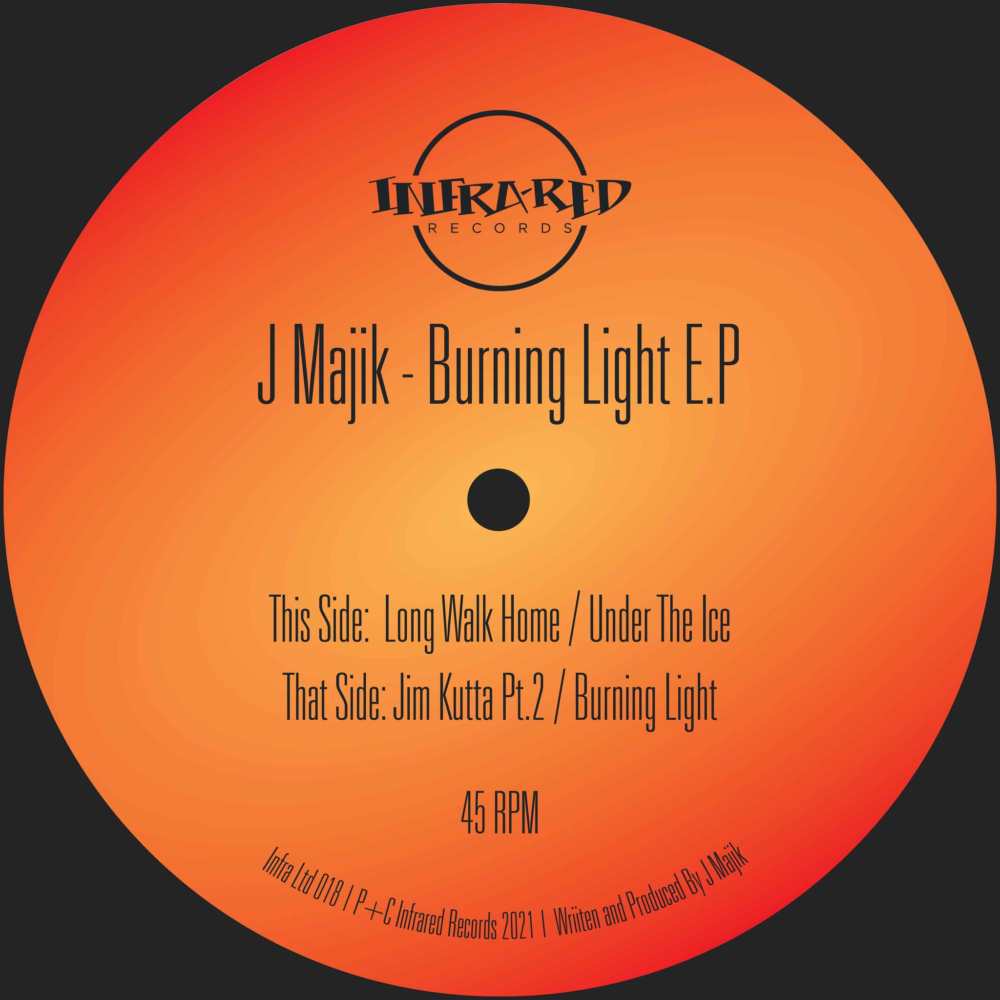 J MAJIK 'BURNING LIGHT EP' 12"