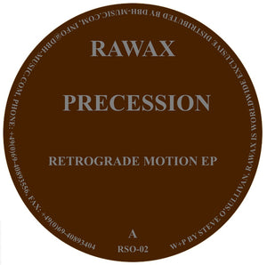 Precession (Steve O'Sullivan) 'Retrograde Motion EP' 12"