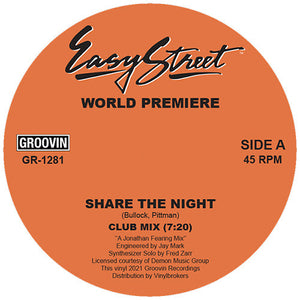 World Premiere 'Share The Night ' 12" (Reissue) [Import]