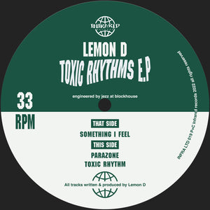 LEMON D 'TOXIC RHYTHMS EP' 12" (REISSUE)