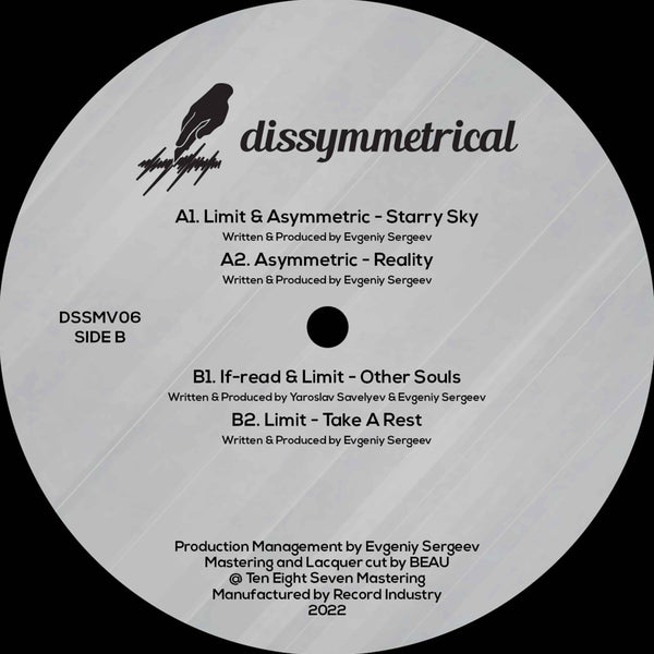 LIMIT, ASYMMETRIC & IF-READ 'DISSYMMETRICAL #6' 12"