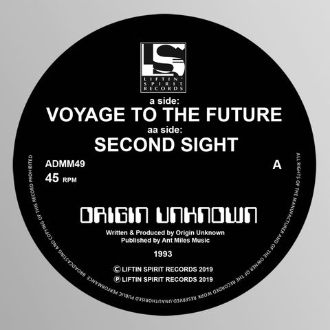 Origin Unknown ‘Voyage to the Future / Second Sight’ (1993) 12"