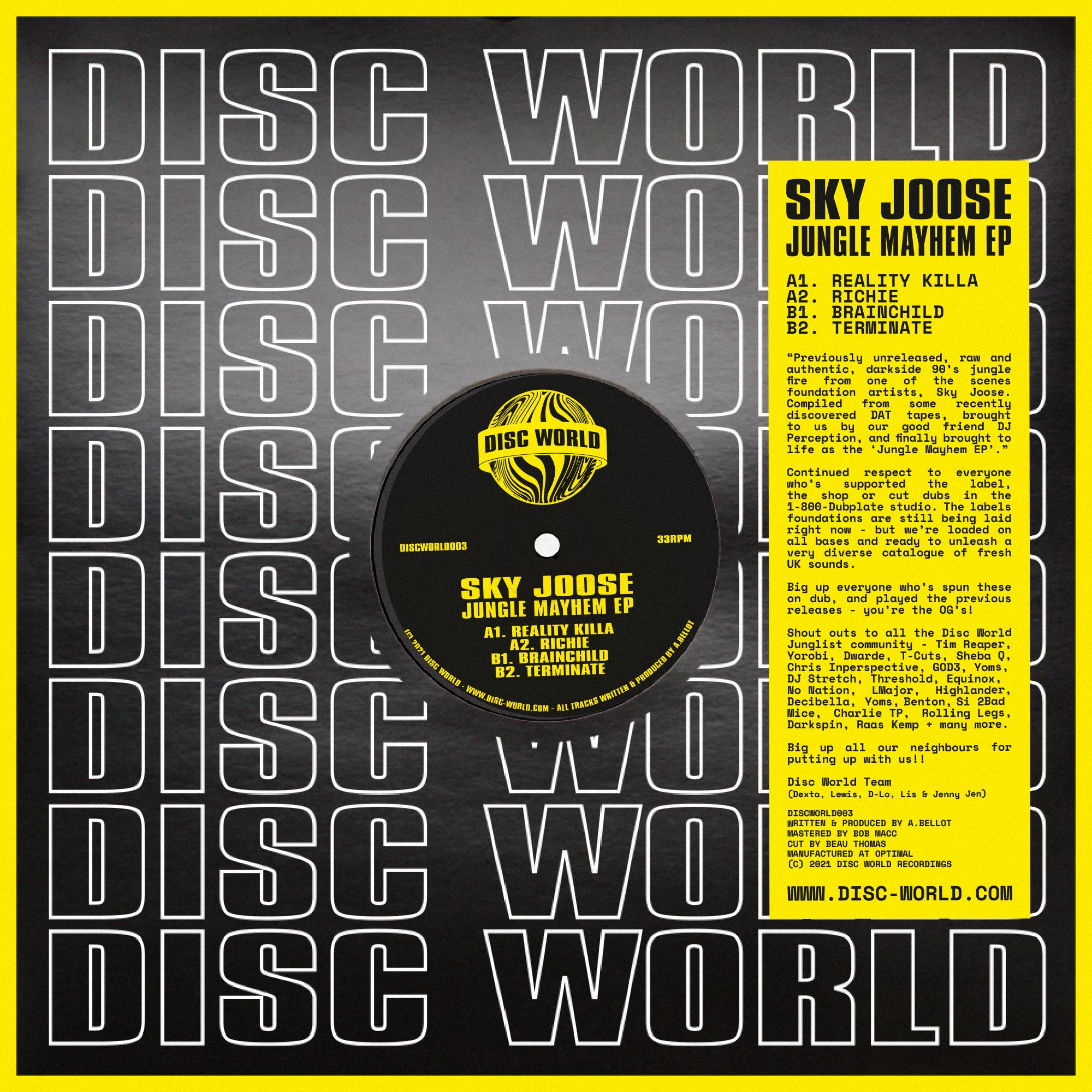 SKY JOOSE 'JUNGLE MAYHEM EP' 12"