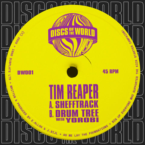 TIM REAPER & YOROBI 'SHEFFTRACK / DRUM TREE' 12" (PURPLE VINYL)