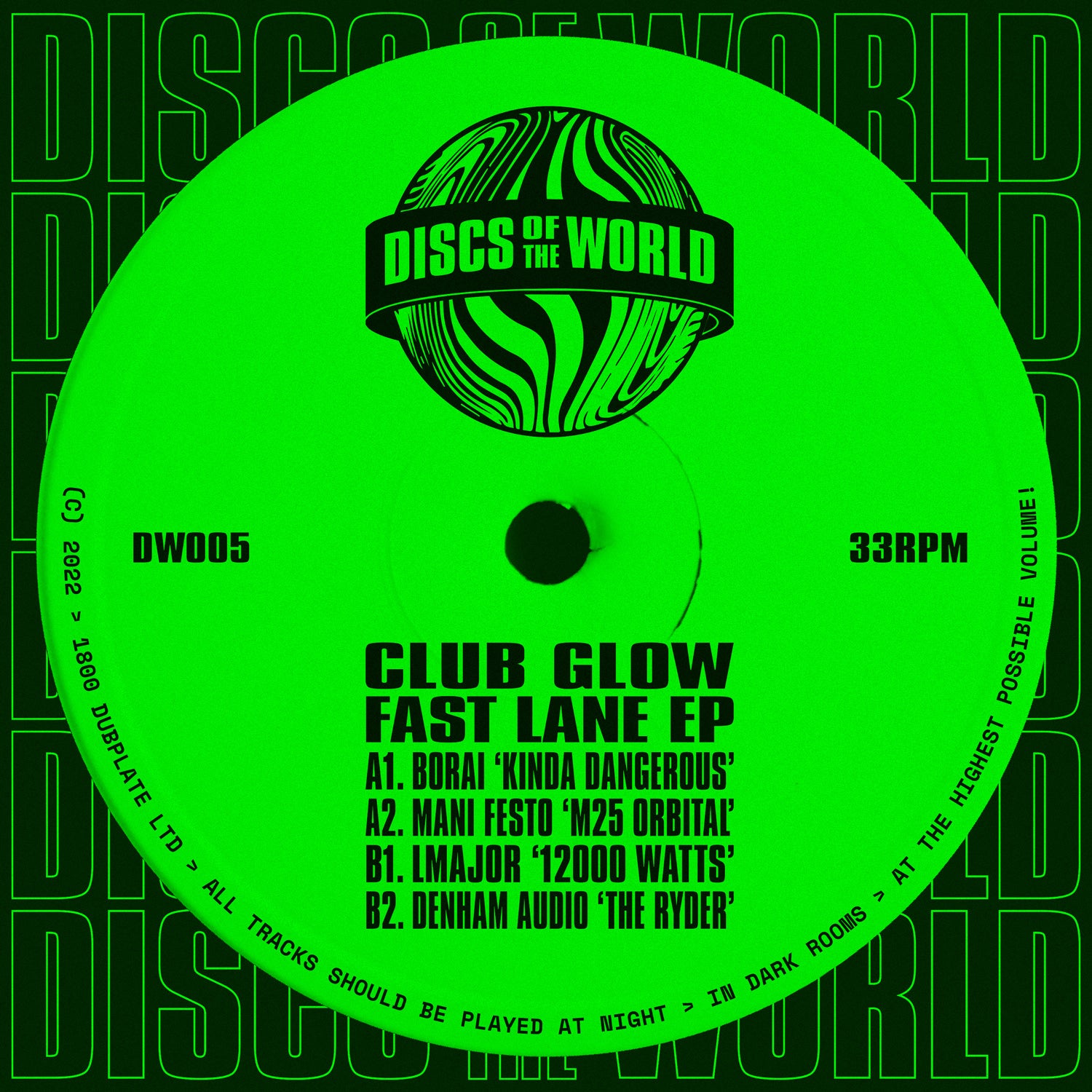 CLUB GLOW 'FAST LANE EP' WAV