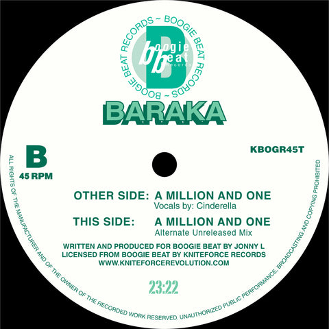 BARAKA 'A MILLION AND ONE EP' 12"