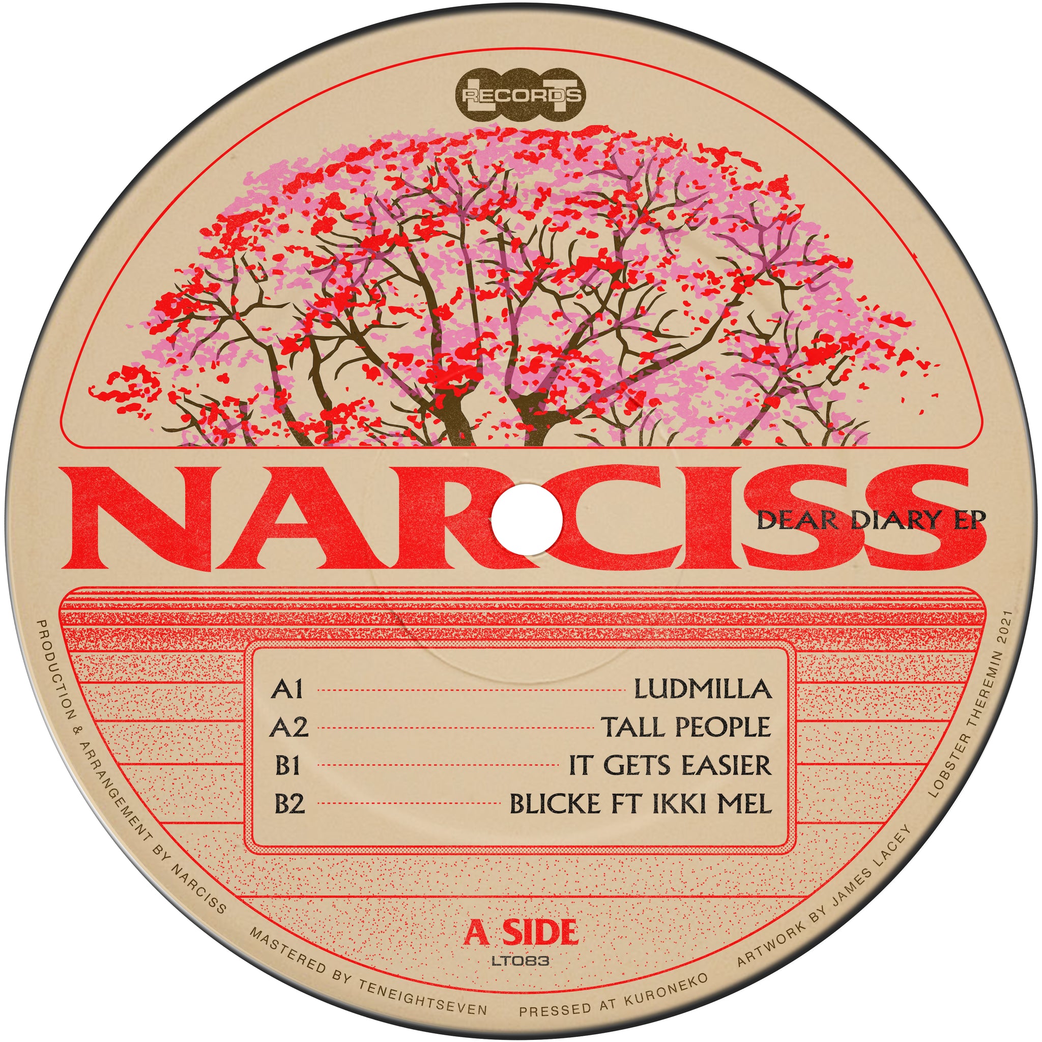 NARCISS 'DEAR DIARY EP' 12"