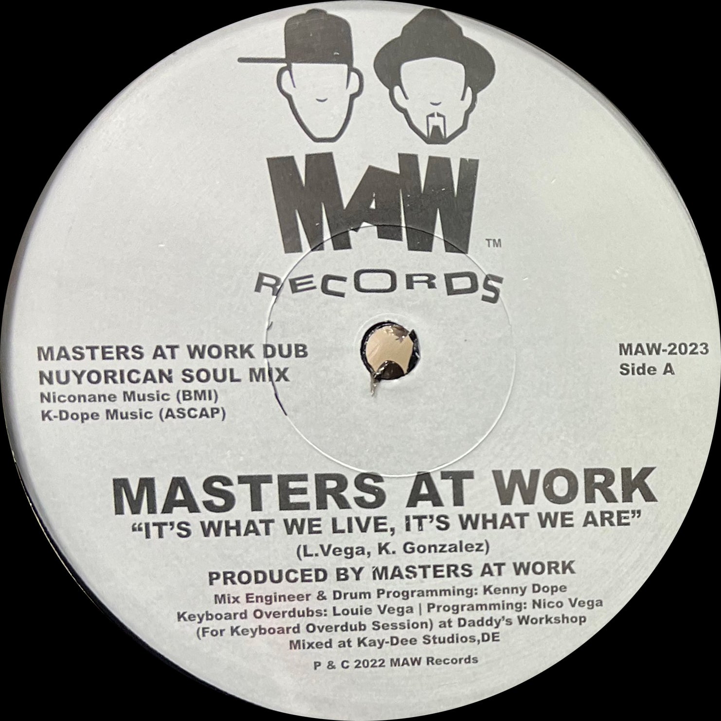 MASTERS AT WORK 'IT'S WHAT WE LIVE, IT'S WHAT WE ARE 12"