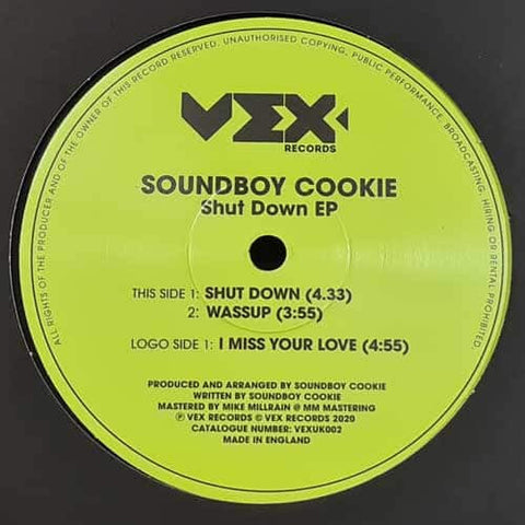 Soundboy Cookie 'Shut Down EP' 12"