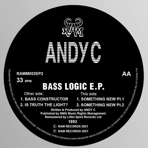 Andy C 'Bass Logic EP' 12" (Reissue)