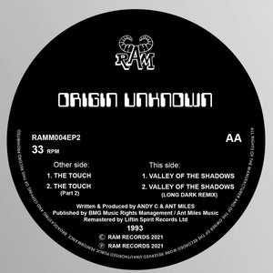 Origin Unknown 'The Touch / Valley of the Shadows' 12" (REISSUE)