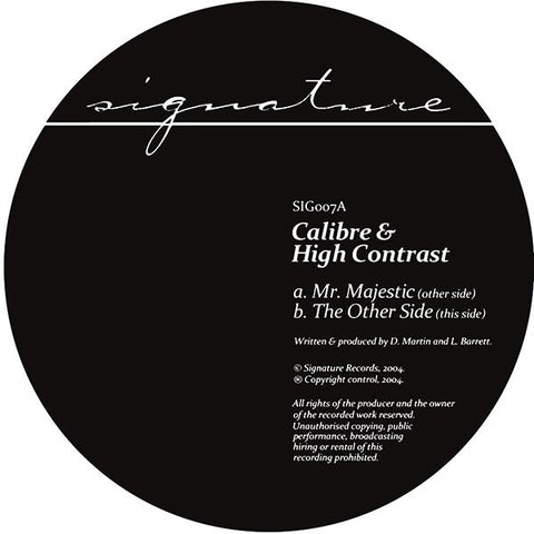 *BACK SOON* CALIBRE & HIGH CONTRAST 'MR. MAJESTIC' 12" (REPRESS)