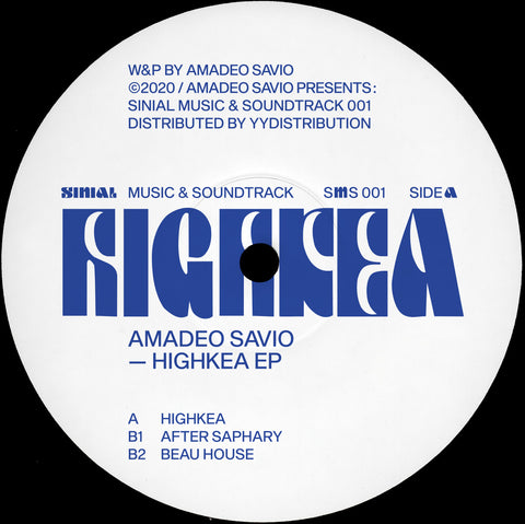 Amadeo Savio 'Highkea EP' 12"
