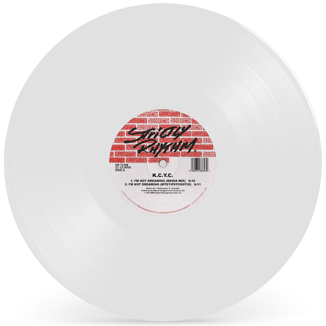 K.C.Y.C 'I'M NOT DREAMING / SIDE BY SIDE' (WHITE VINYL REPRESS)