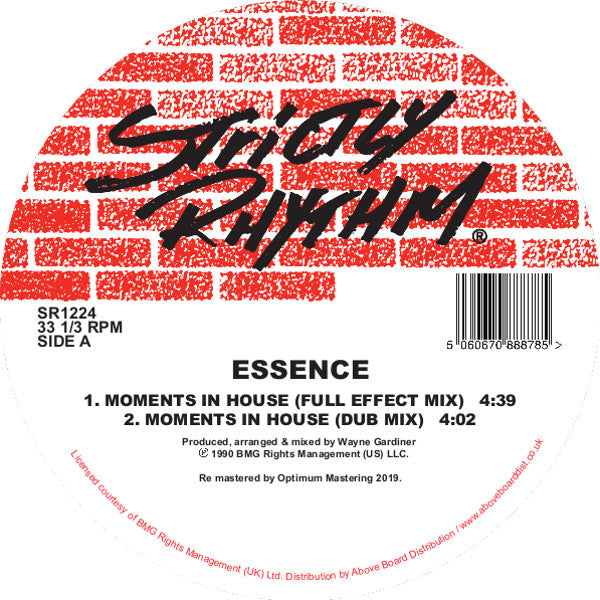 ESSENCE 'MOMENTS IN HOUSE' 12" (REISSUE)