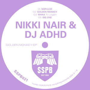 NIKKI NAIR & DJ ADHD 'GOLDEN MONKEY' 12"