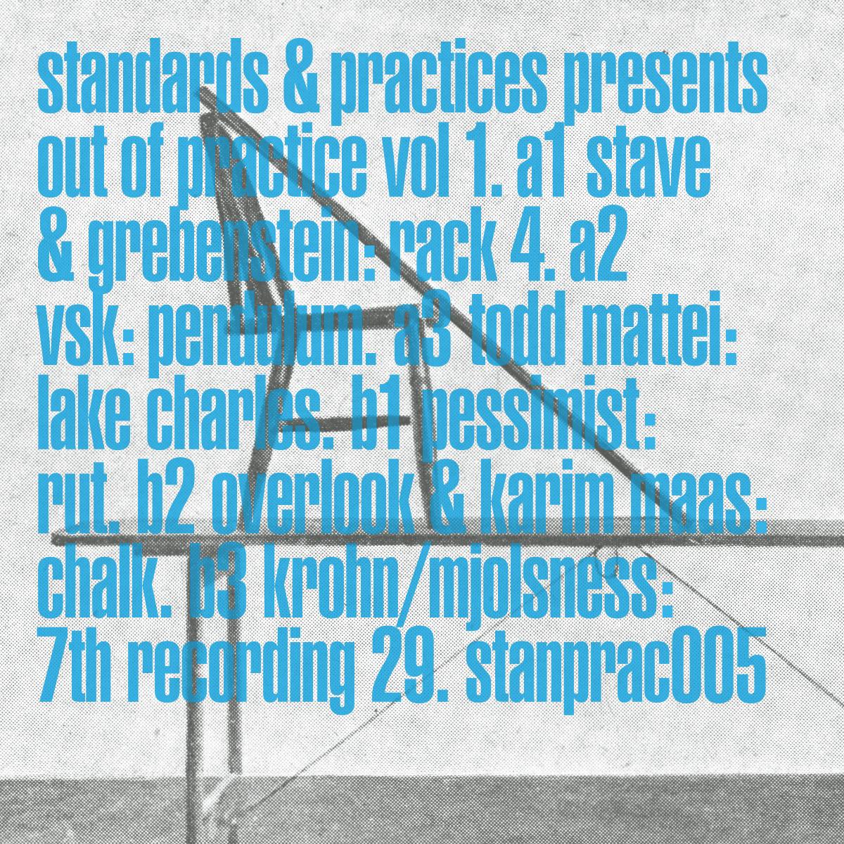 Various 'Out of Practice Vol. 1' 12" [SALE]