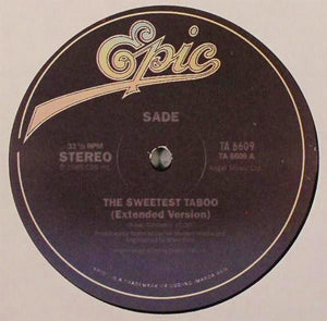 SADE 'THE SWEETEST TABOO / YOU'RE NOT THE MAN' 12" (REPRESS)